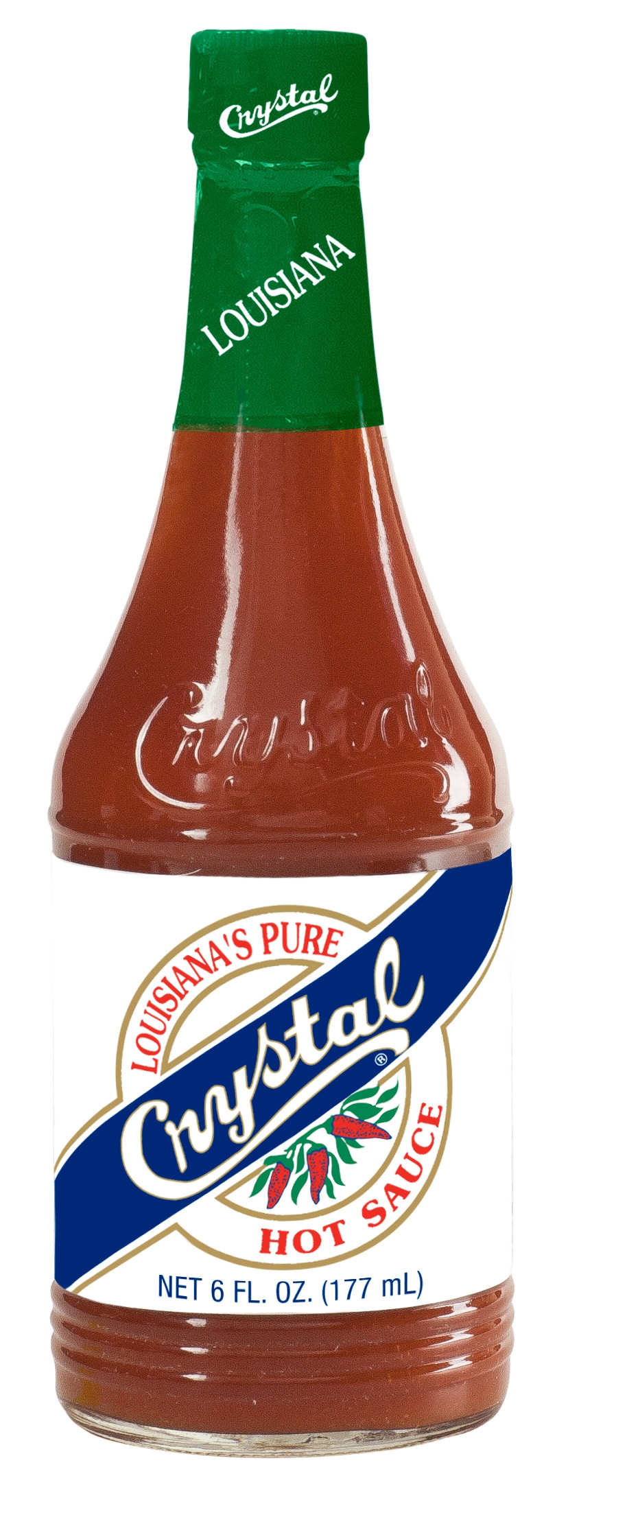 Crystal Firey Louisiana Pure Hot Sauce Bottle, 6 Ounce -- 24 Case