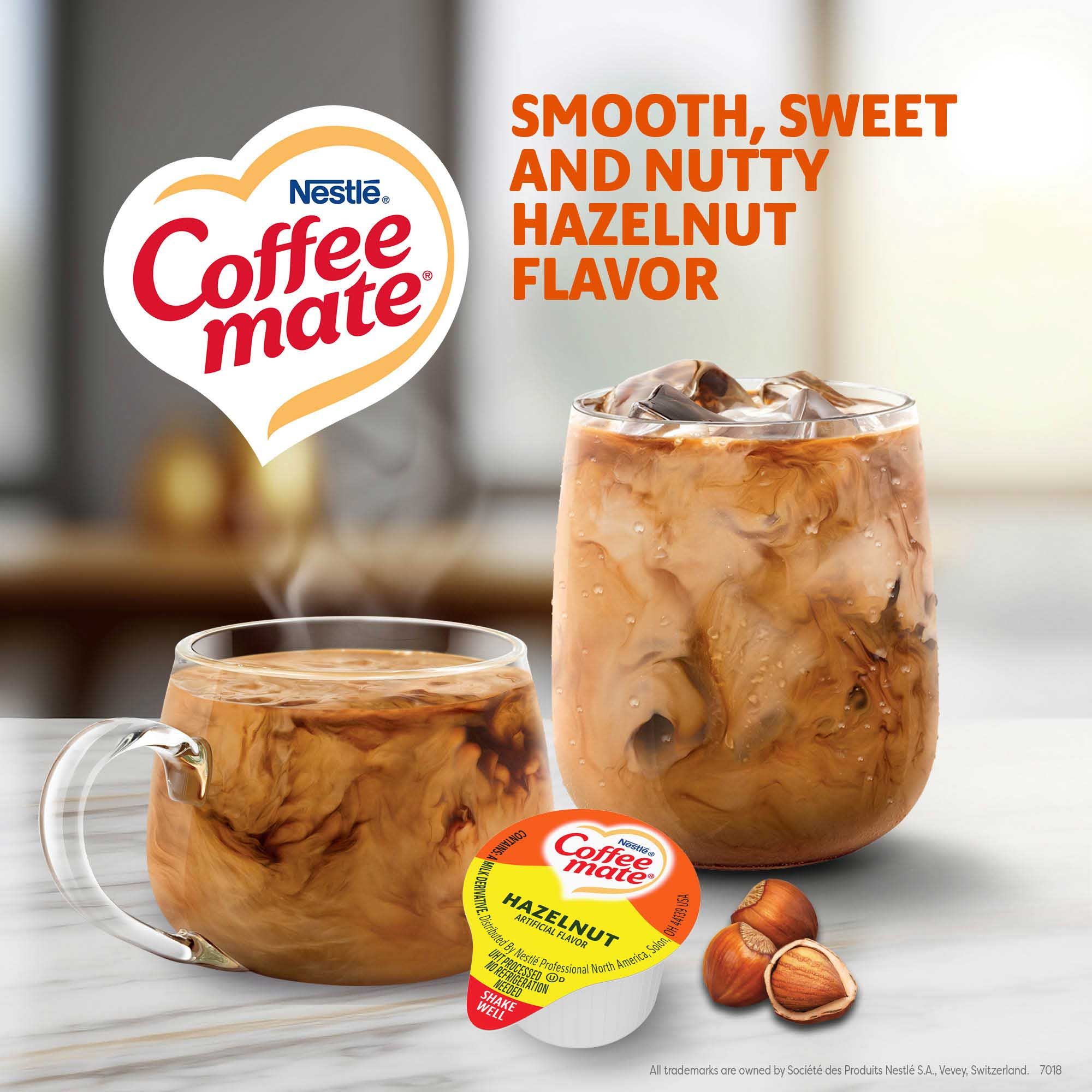 Coffee-mate Hazelnut Creamer Liquid Creamer, 0.375 Ounce -- 180 Per Case