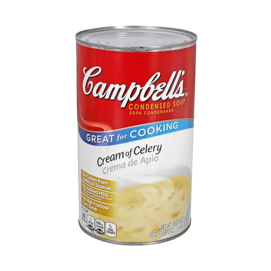 Campbells Condensed Cream of Celery Soup - 50 oz. can, 12 per case