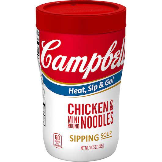 Campbells On The Go Chicken and Mini Round Noodles Soup, 10.75 Ounce -- 8 per case