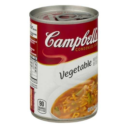 Campbells Red and White Vegetable Condensed Soup with Beef Stock, 10.5 Ounce -- 12 per case
