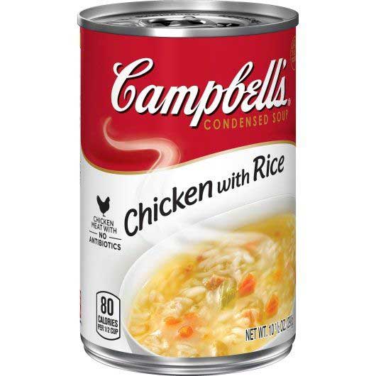 Campbells Chicken with Rice Condensed Soup, 10.5 Ounce -- 12 per case