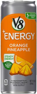 V8 Plus Energy Orange Pineapple Juice Drink Blend, 11.5 Fluid Ounce -- 12 per case
