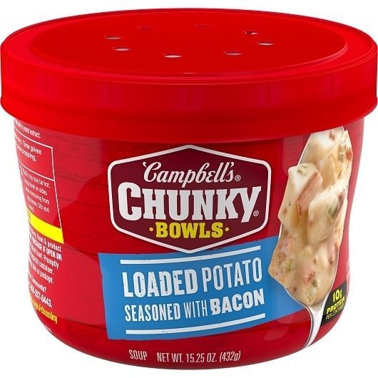 Campbells Chunky Loaded Potato Seasoned with Bacon Soup, 15.25 Ounce -- 8 per case