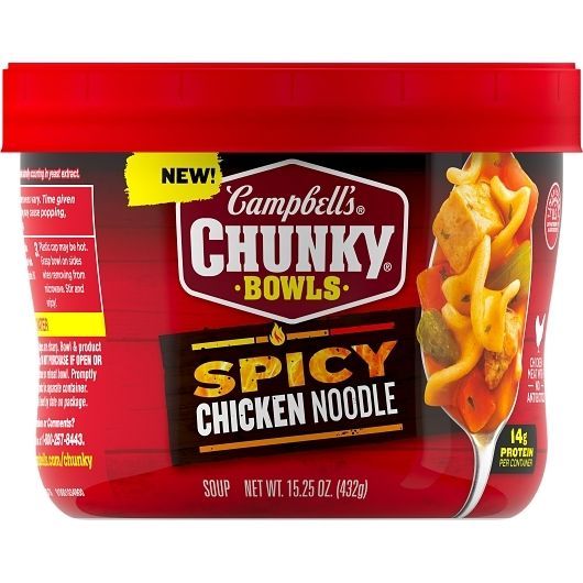 Campbells Chunky Spicy Chicken Noodle Soup, 15.25 Ounce -- 8 per case
