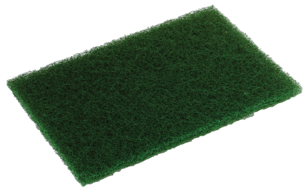 Disco Heavy Duty Dark Green Scouring Pad, 6 x 9 inch -- 15 per case.