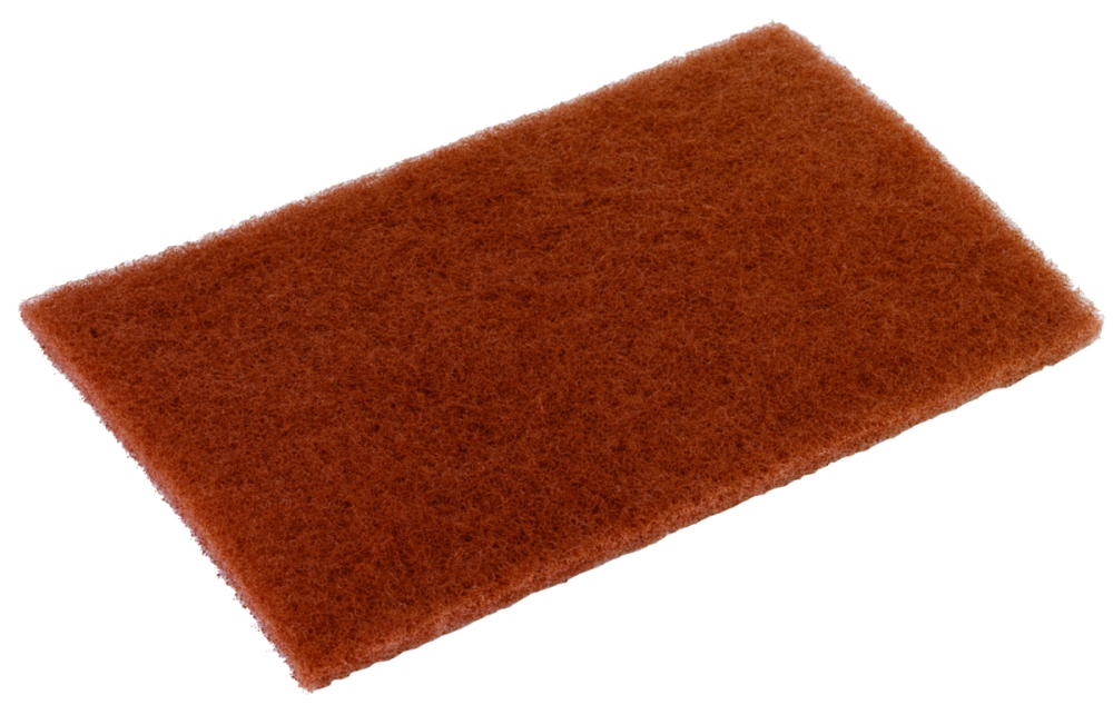 Disco Walnut Brown Scouring Pad, 6 x 9 inch -- 20 per case.