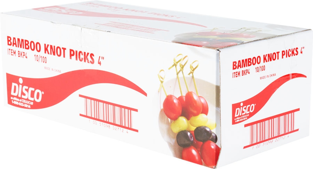 Cellucap Bamboo Knot Pick, 4 inch -- 1000 per case.