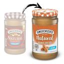 Smuckers Creamy Natural Peanut Butter, 26 Ounce -- 6 per case