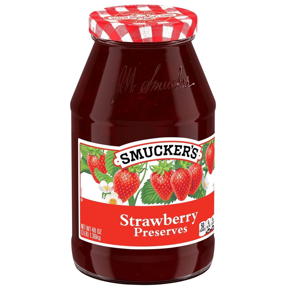 Smucker Strawberry Preserves, 48 Ounce -- 6 per case