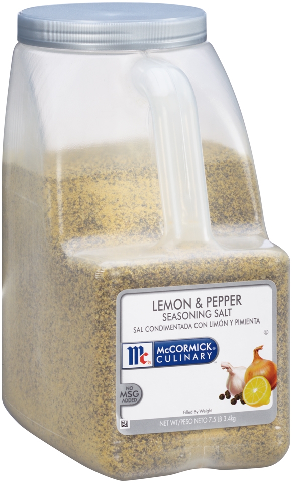 McCormick Culinary Lemon & Pepper Seasoning Salt, 7.5 lbs. -- 3 per case