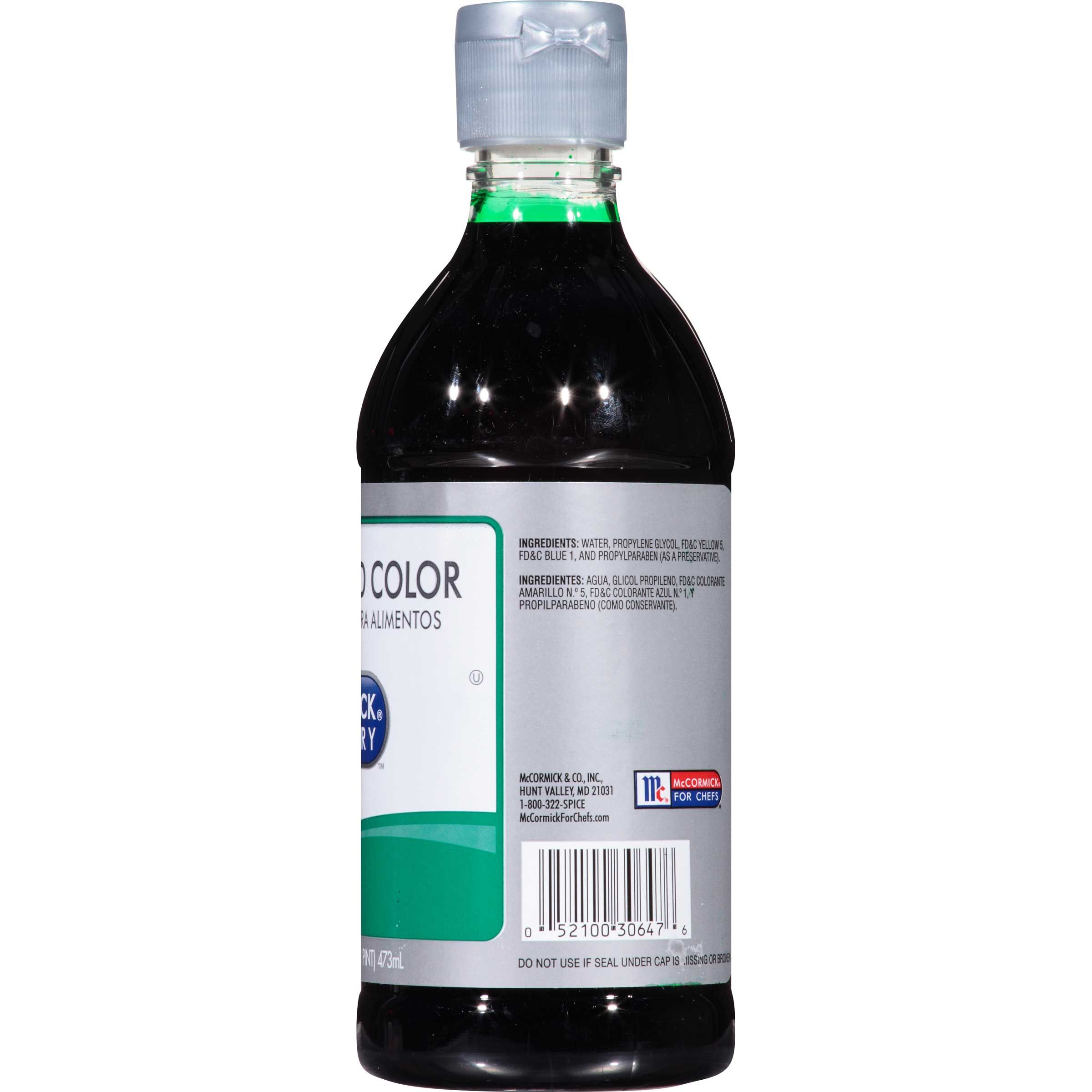 Mccormick Culinary Green Food Coloring, 16 Ounce -- 6 Per Case