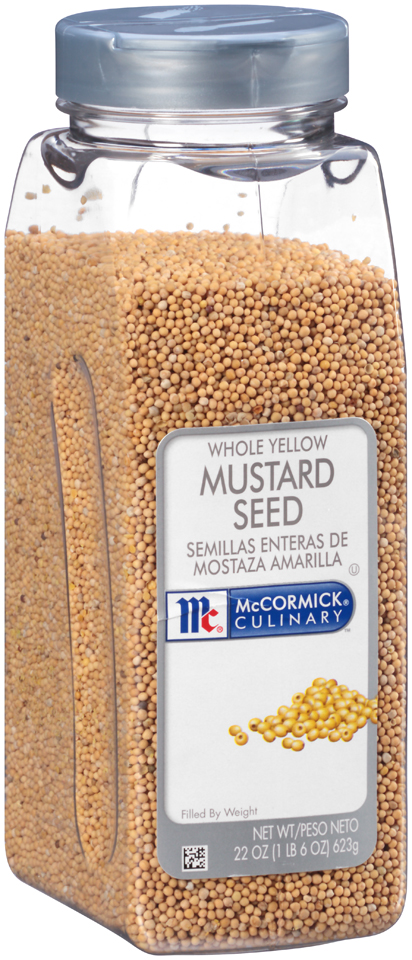 McCormick Culinary Whole Yellow Mustard Seed, 22 oz. -- 6 per case