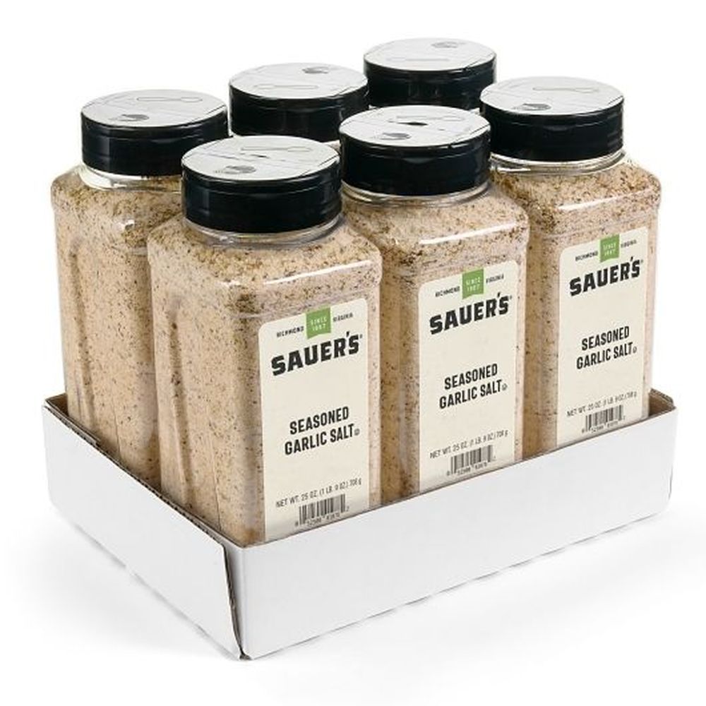 Sauer Garlic Salt Seasoning, 25 Ounce -- 6 Per Case