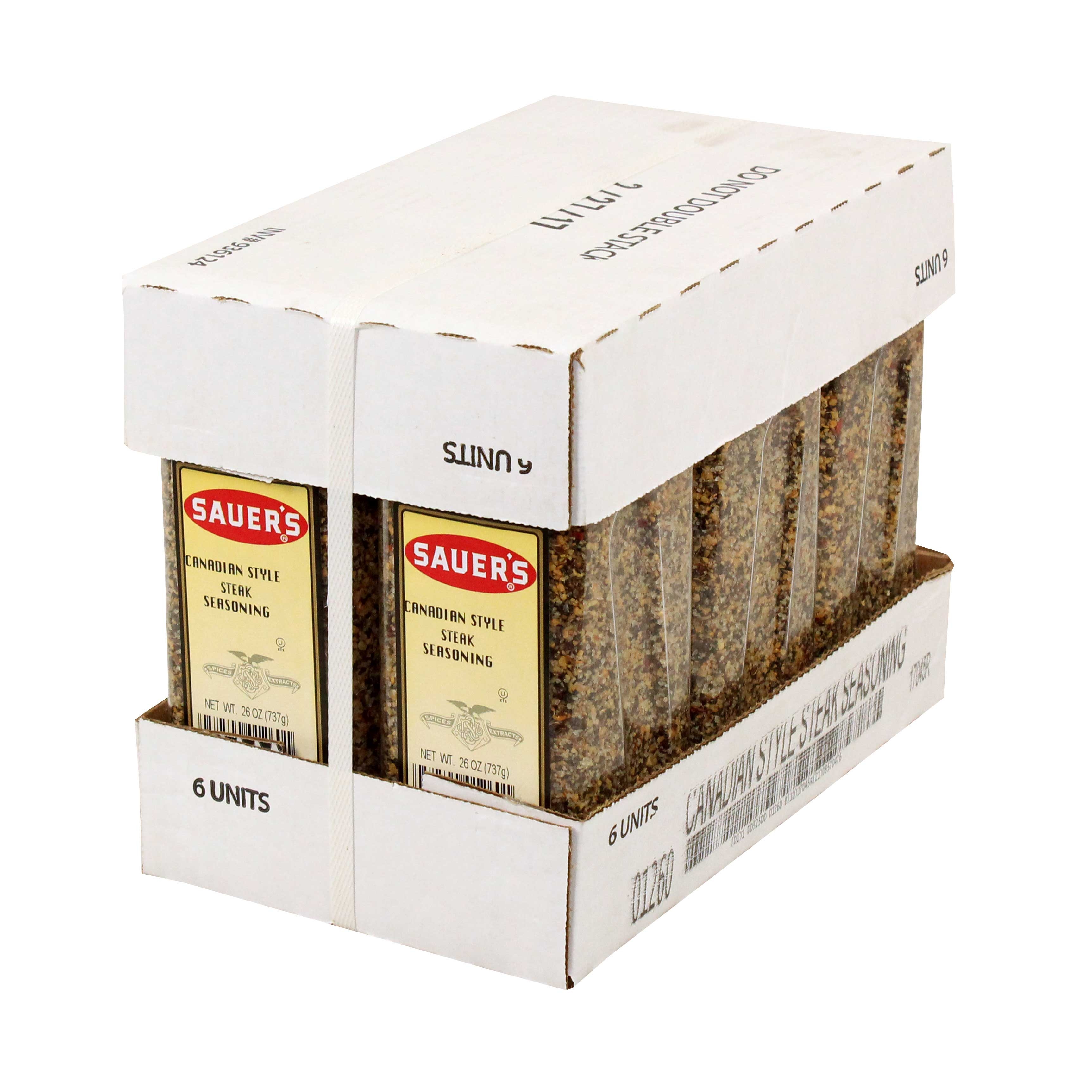 Sauer Canadian Style Steak Seasoning, 26 Ounce -- 6 Per Case