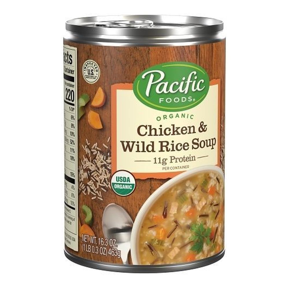 Pacific Foods Organic Wild Rice Chicken Soup, 16.3 Ounce -- 12 per case