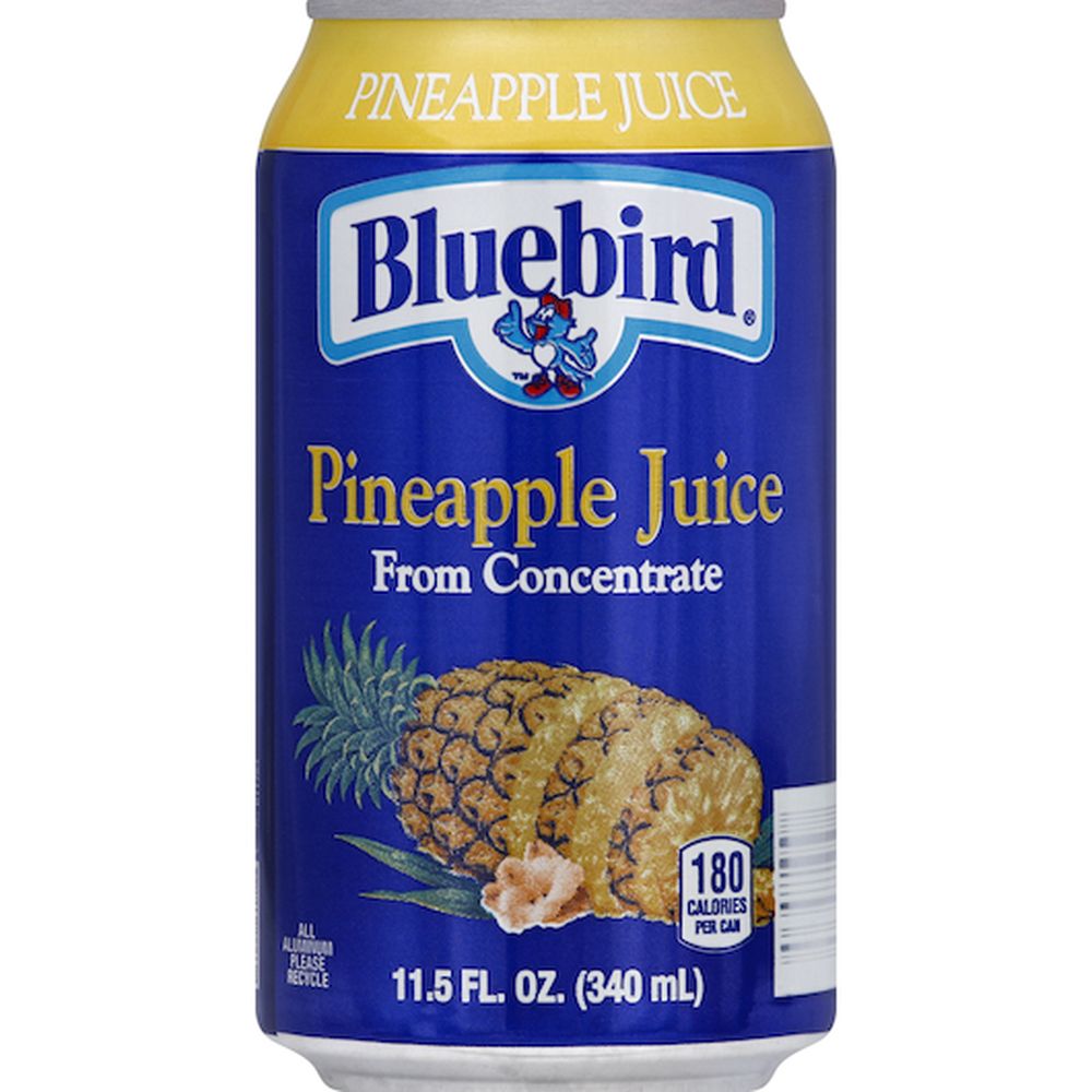 Bluebird Pineapple Juice, 11.5 Fluid Ounce -- 24 Per Case