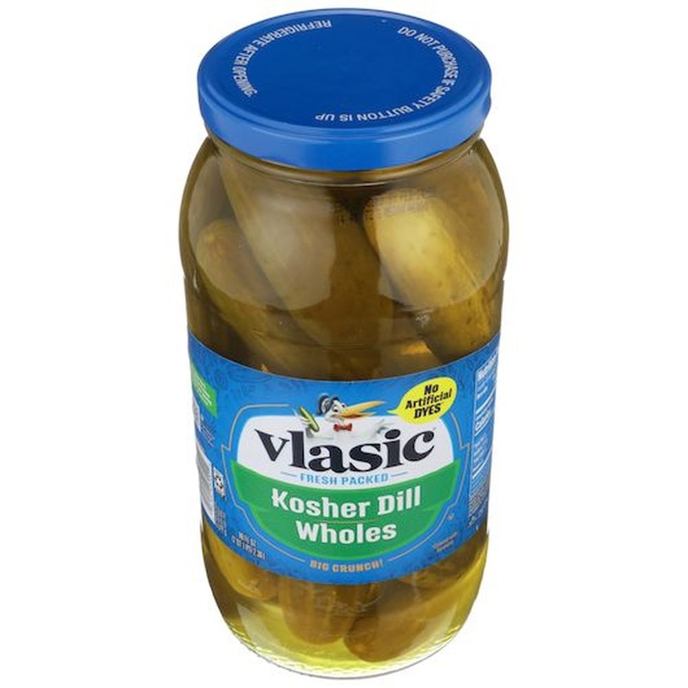 Vlasic Keto Friendly Kosher Dill Whole Pickles, 80 Fluid Ounce jar -- 6 per case