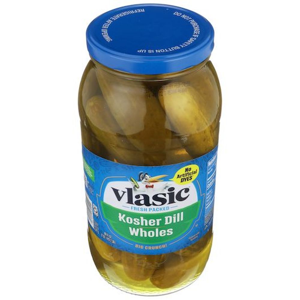 Vlasic Keto Friendly Kosher Dill Whole Pickles, 80 Fluid Ounce -- 6 Per Case