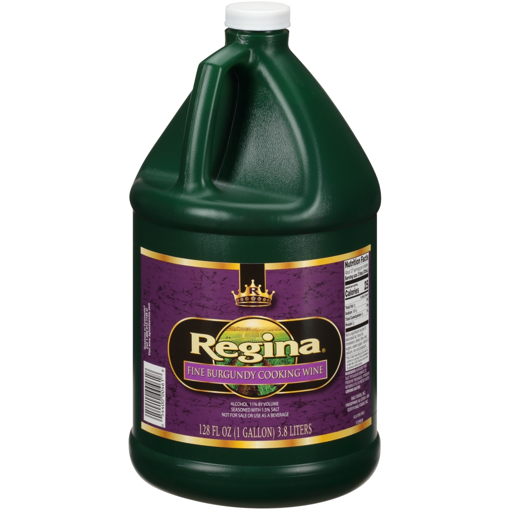 Regina Cooking Wine, Burgundy, Plastic, 1 Gallon -- 4 Case