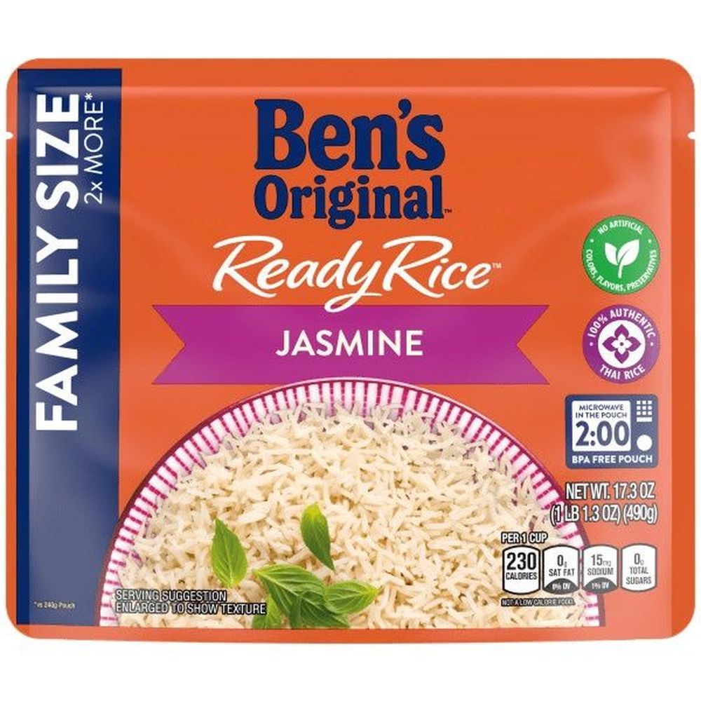 Ben's Original Ready Rice Jasmine Rice, 17.30 Ounce -- 6 Per Case