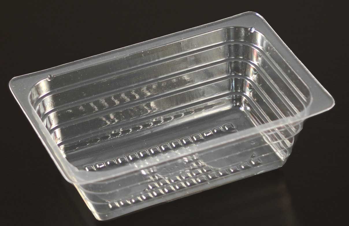 Par-pak Clear Plastic Square Single Portion Tray, 8 Ounce -- 1000 Per Case