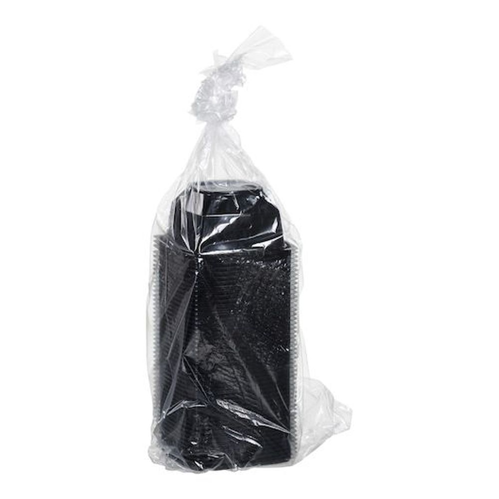 Wna Par Pak 16 Ounce Capacity Small Square Black Pet Bowl, 500 count