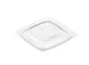 WNA Par Pack PETE Thermoform Clear Dome Lid for Small Square Bowl -- 500 per case.
