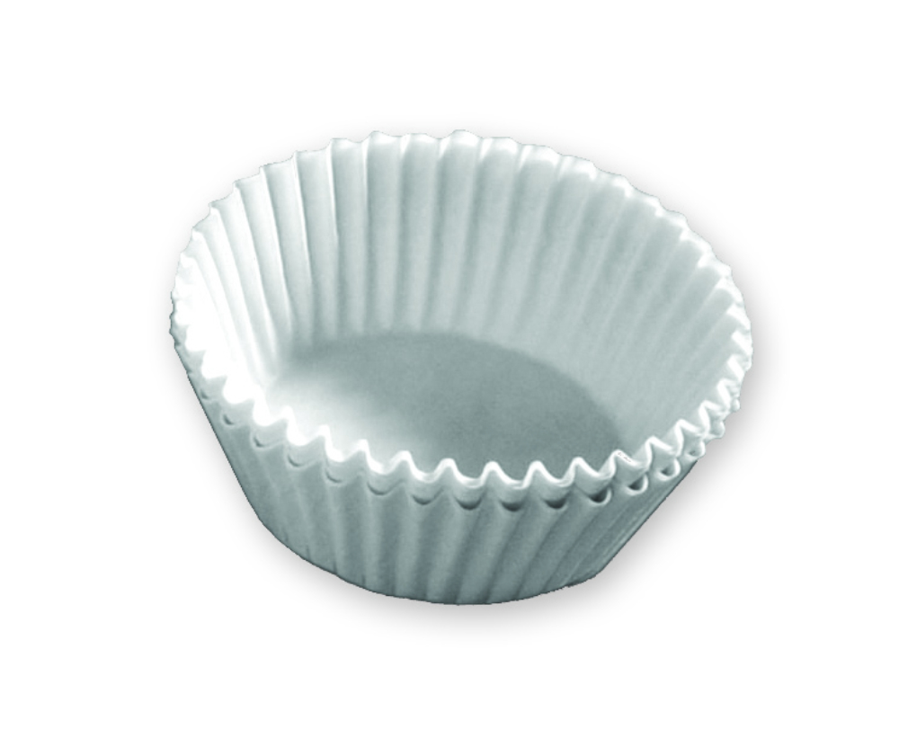 Lapaco White Round Baking Cup, 5 1/2 inch Blank -- 10000 per case.