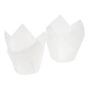Lapaco White Small Tulip Baking Cup -- 1000 per case.