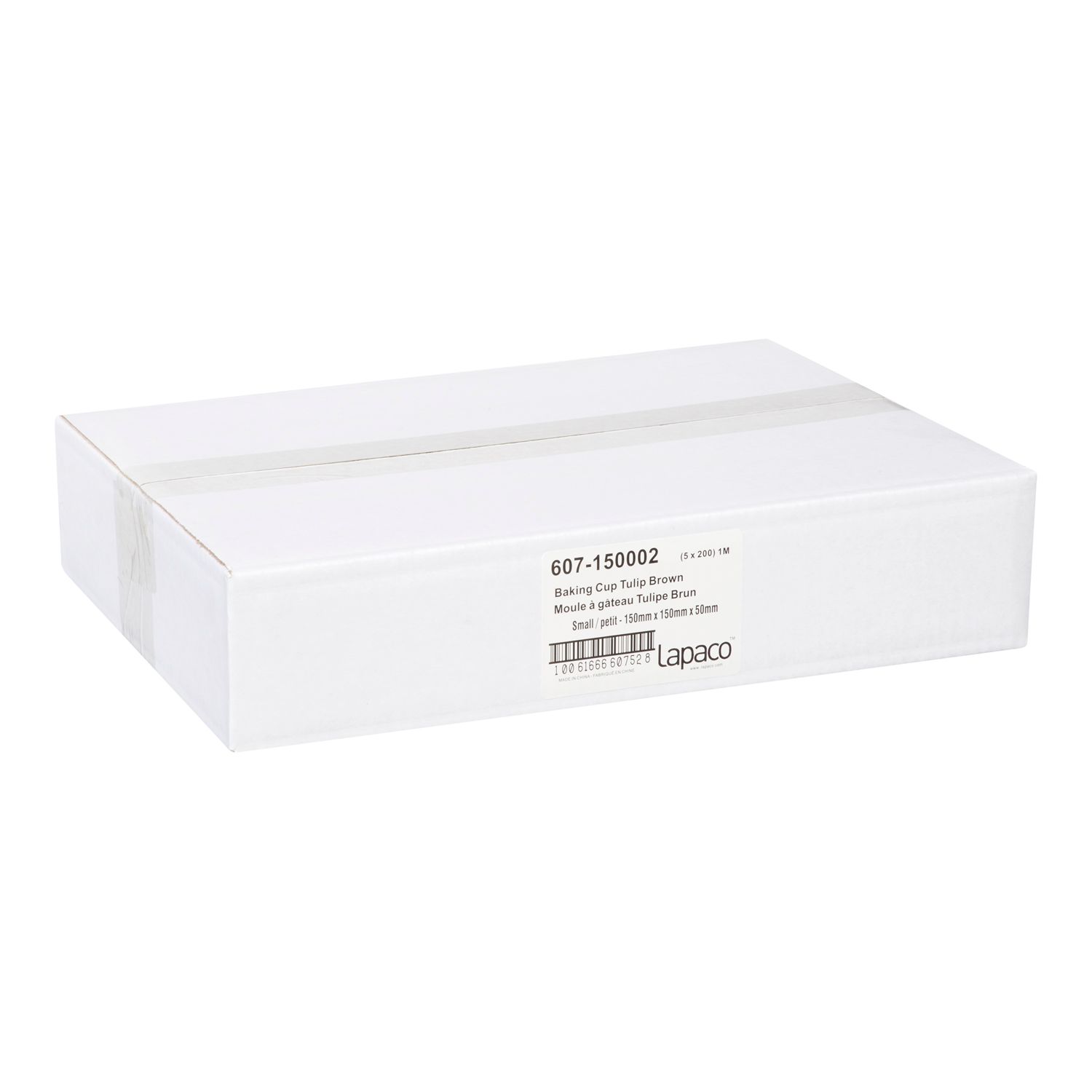 Lapaco Brown Small Tulip Baking Cup -- 1000 Per Case
