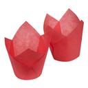 Lapaco Small Red Tulip Baking Cup, 200 count per pack -- 5 per case.