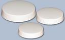 Lapaco 70mm Plain White Glass Cover Cap -- 2000 per case