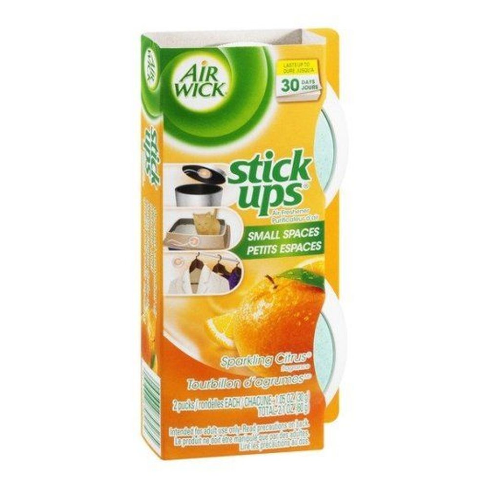 Airwick Sparkling Citrus Stick Up Air Freshener, 12 count