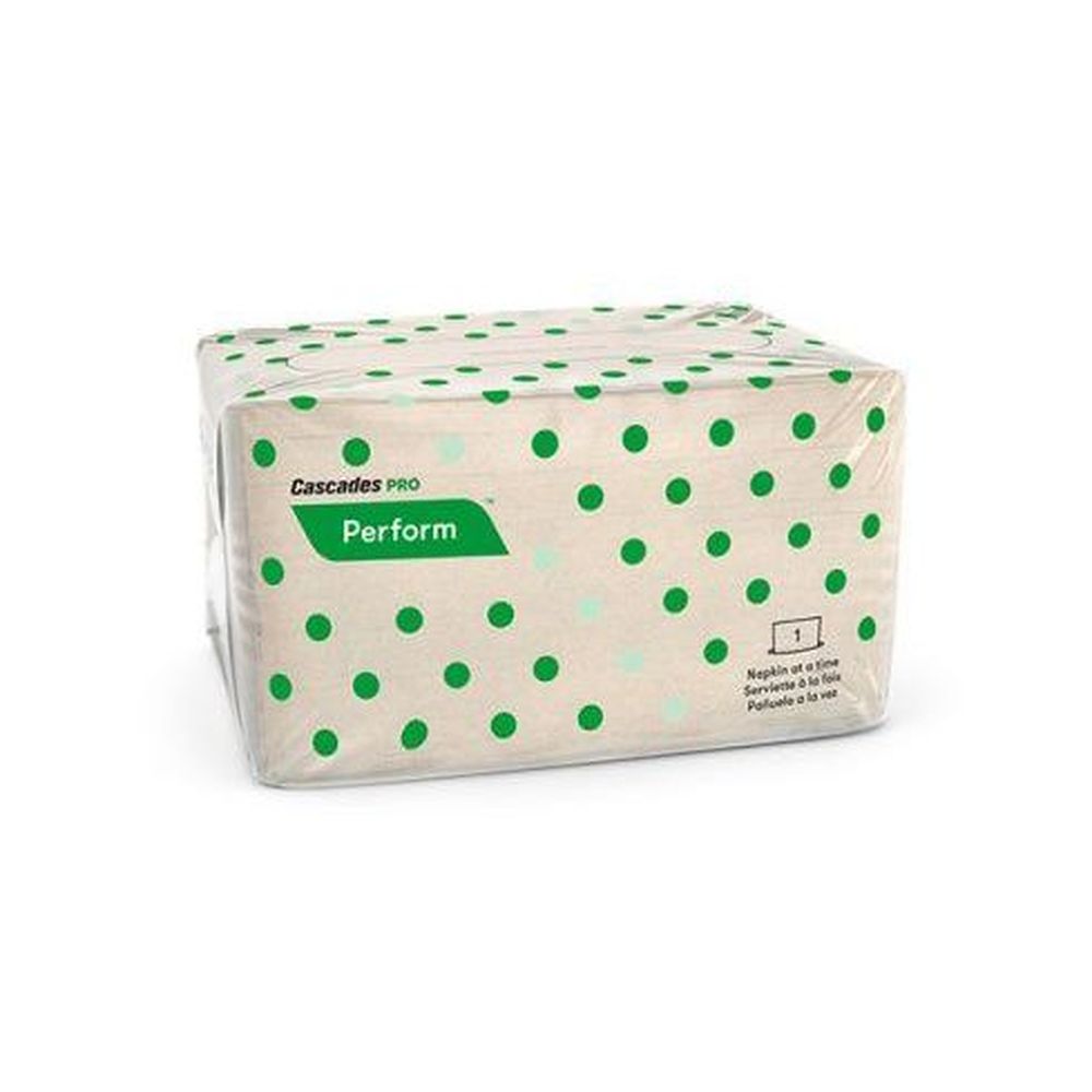 Cascades PRO Perform 8.5 x 12.63 inch 1-Ply Natural Interfold Napkin -- 6016 per case.