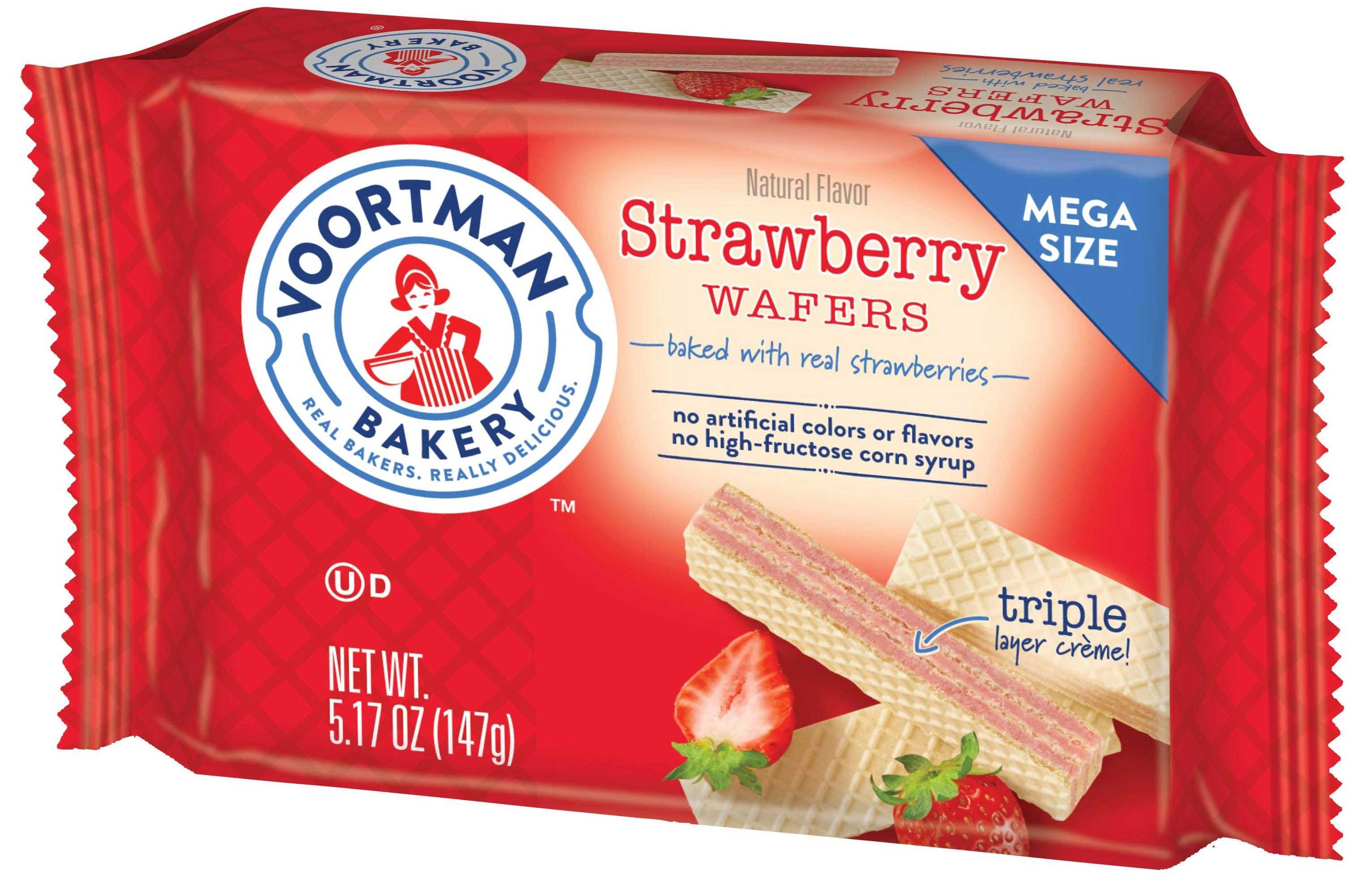Voortman Bakery Strawberry Layered Wafer, 5.17 Ounce -- 54 per case