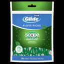 Oral B Glide Complete with Scope Outlast Mint Flavor Floss Picks - 75 count per pack -- 48 packs per case