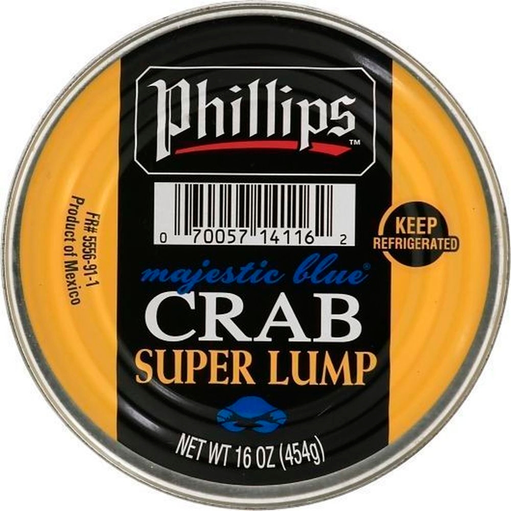 Majestic Blue Super Lump Crab Meat, 1 Pound -- 6 per case