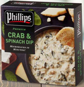 Phillips Crab and Spinach Dip, 8.25 Ounce -- 12 per case