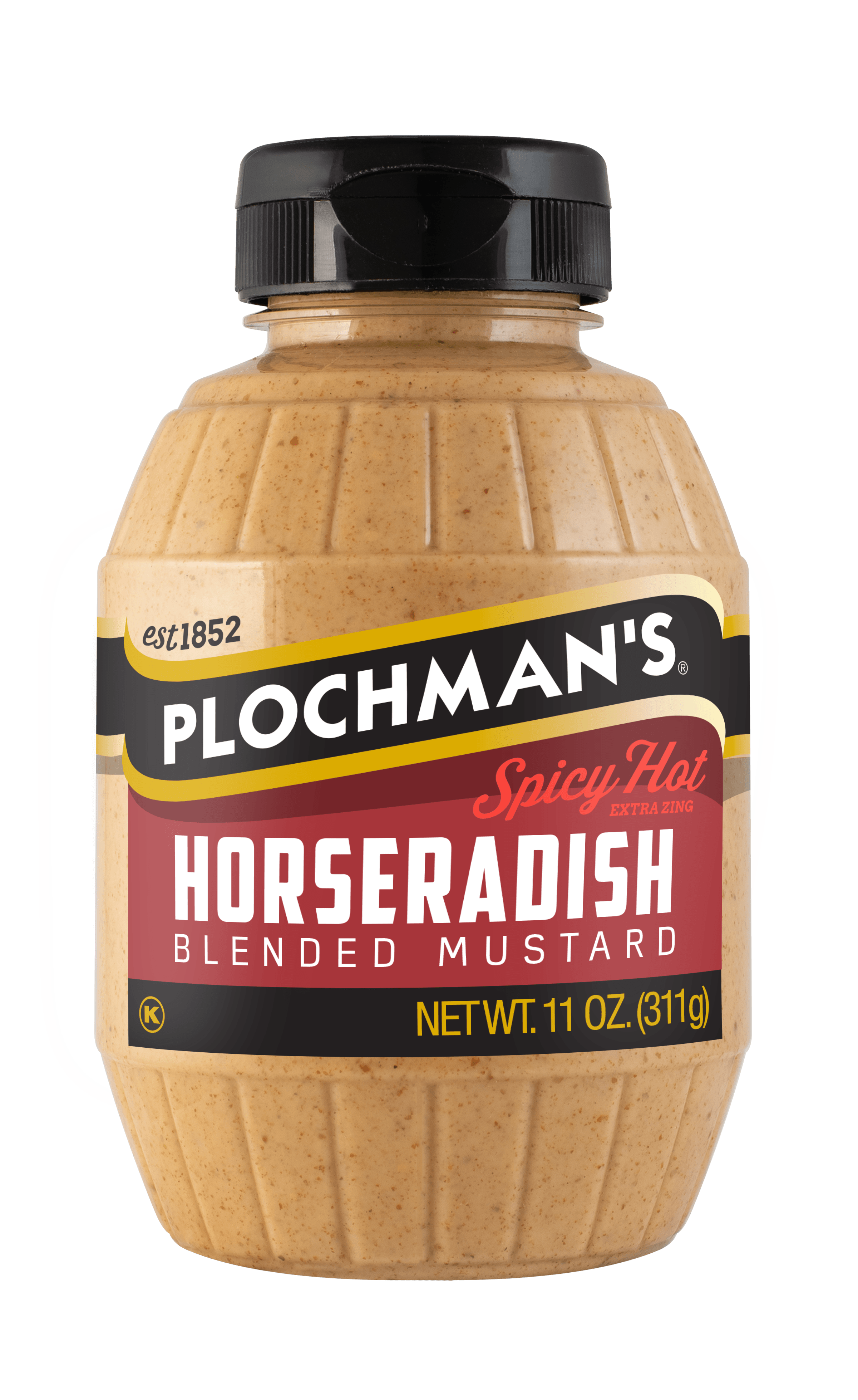 Plochmans Spicy Horseradish Mustard, 11 Ounce -- 6 per case.