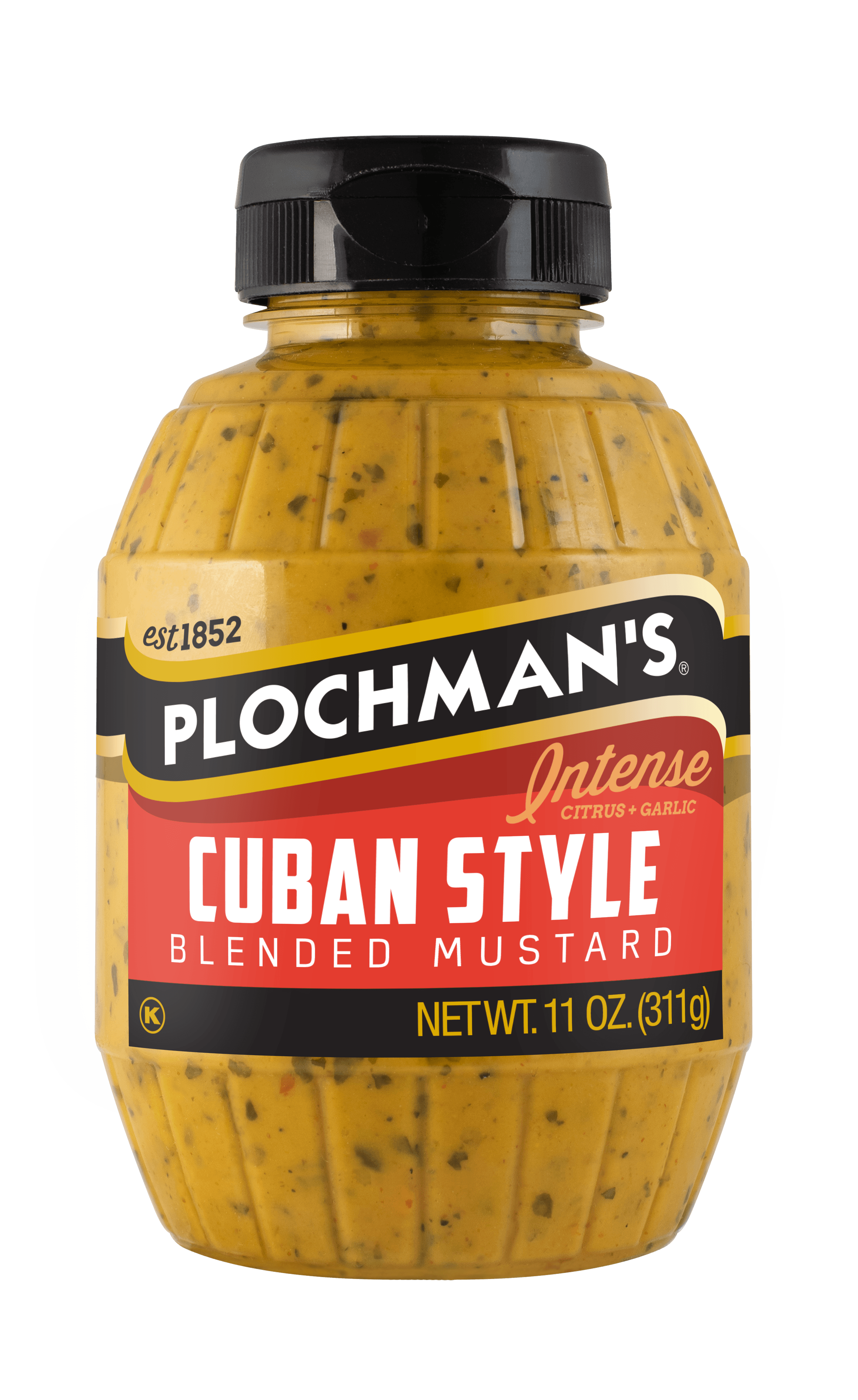 Plochmans Cuban Mustard, 11 Ounce -- 6 per case.