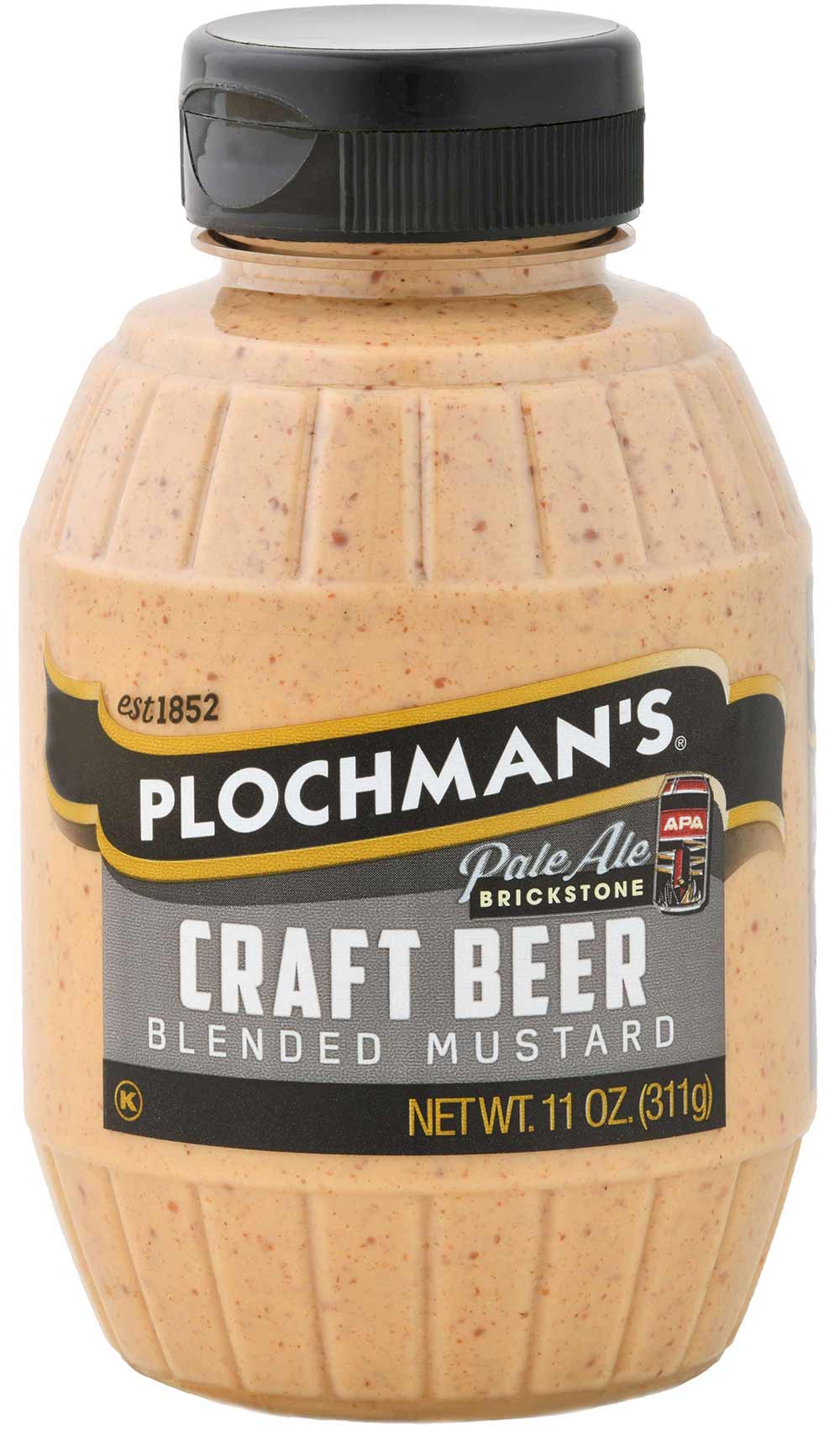 Plochmans Brickstone Craft Beer Mustard, 11 Ounce -- 256 per case