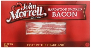 John Morrell Smithfield Smoked Hardwood Bacon, 12 Ounce -- 16 per case