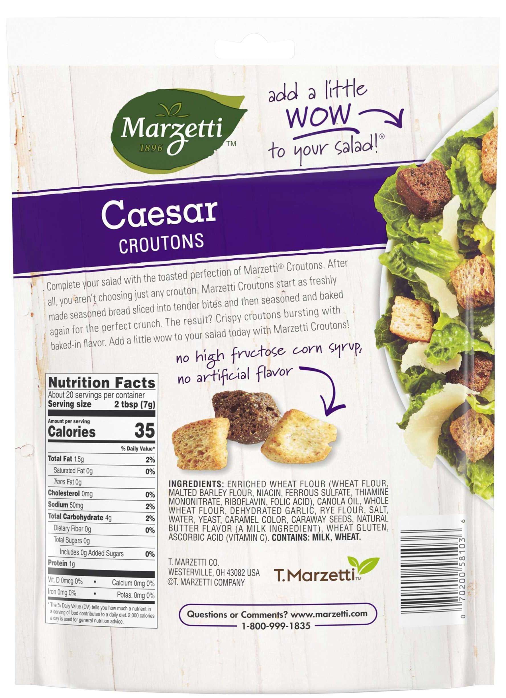 Marzetti Large Cut Caesar Croutons, 5 Ounce -- 12 Per Case