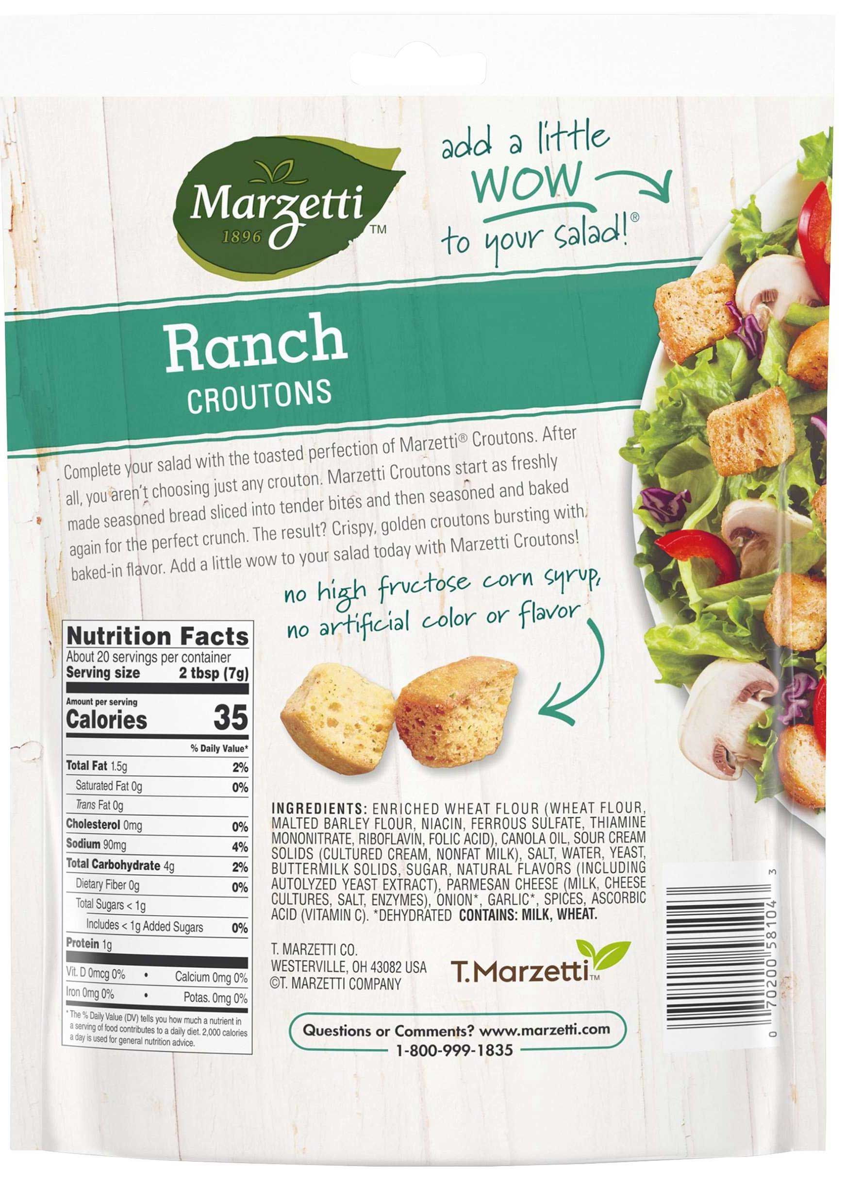 Marzetti Large Cut Ranch Croutons, 5 Ounce -- 12 Per Case