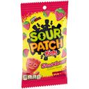 Sour Punch Kids Strawberry Flavor Soft and Chewy Candy, 8 Ounce Peg Bag -- 12 per case