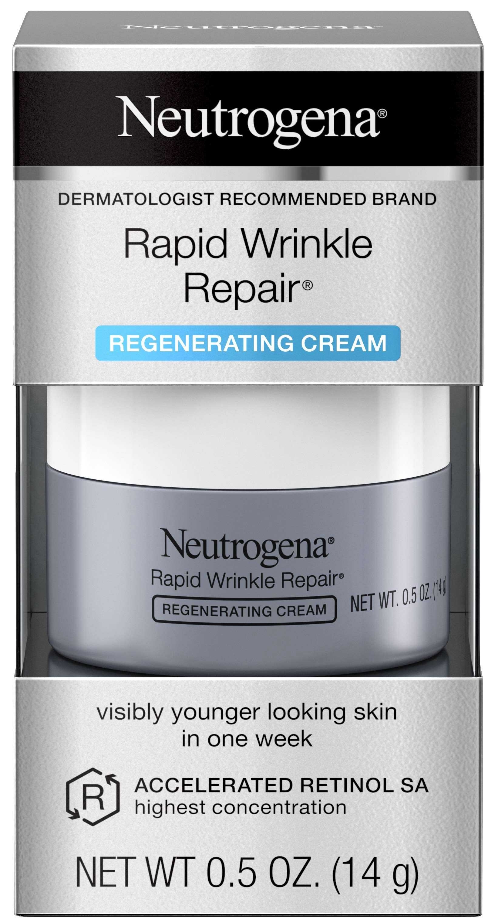 Neutrogena Rapid Wrinkle Repair Regenerating Cream, 0.5 Ounce -- 12 per case
