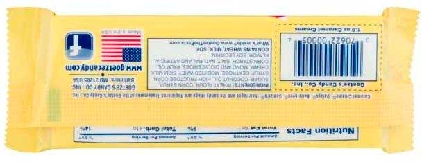 Goetze Caramel Creams Chewy Candy, 1.9 Ounce -- 200 per case