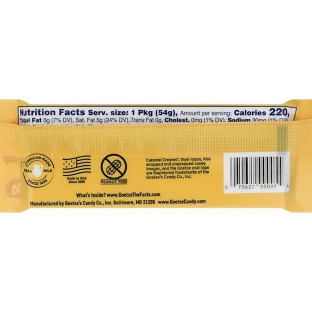 Goetze Original Caramel Creams Candy - Counter Display, 1.9 Ounce -- 48 per case