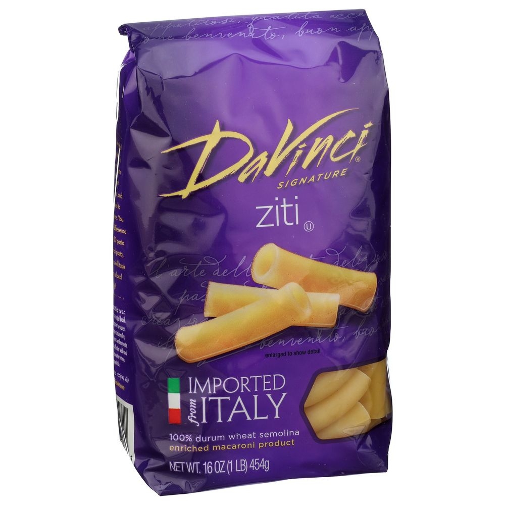Davinci Cut Ziti Pasta, 16 Ounce -- 12 per case